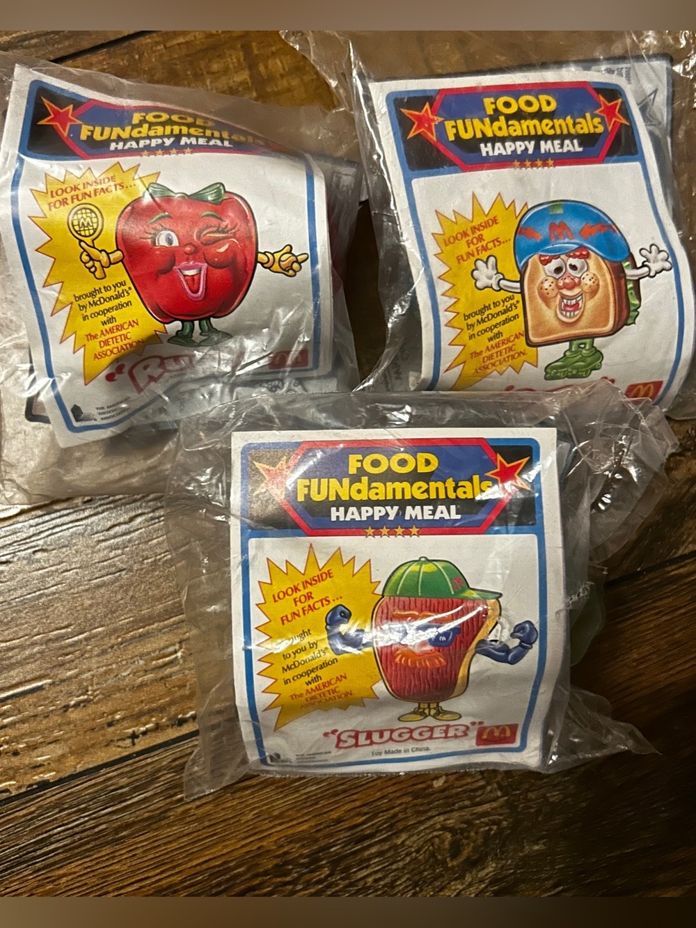 McDonald’s 1992‎ Vintage Food Fundamentals New Sealed Lot of 3